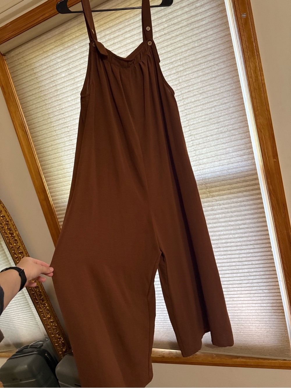 Brown Wide-Leg Women's Jumpsuit